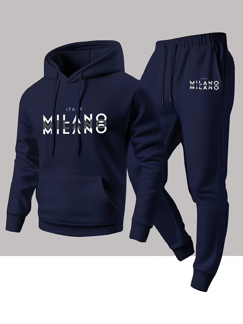 Winter Clothing Hoodie - Set da Uomo alla Moda con