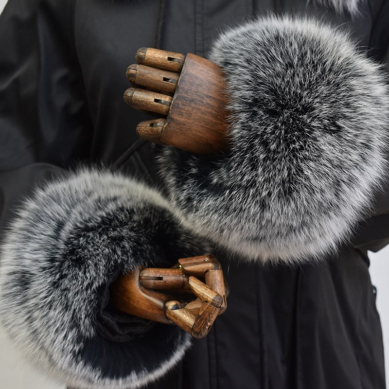Winter Clothing Women Sale - Polsini in pelliccia di volpe per