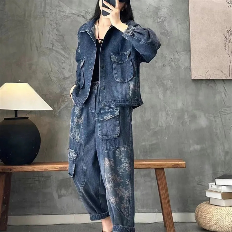 Winter Clothing Ladies - 2025 Autunno Giacca di jeans Abiti