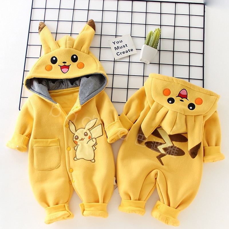 Winter Clothing For Babies - Pigiama Cartoon Pocket Monsters per Neonati,