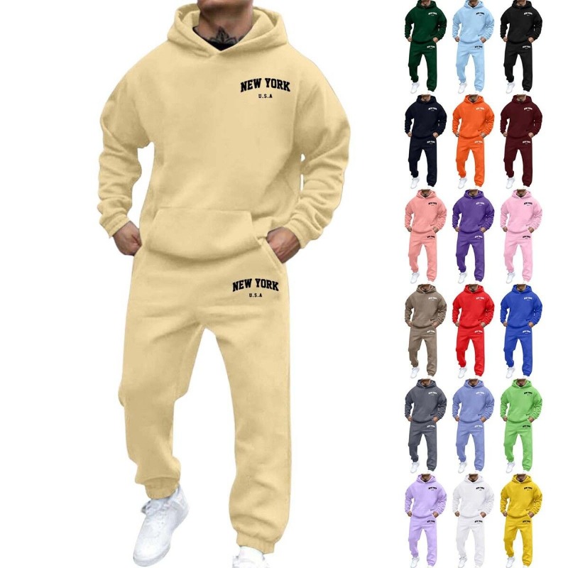Winter Clothing Hoodie - Set due pezzi da uomo con