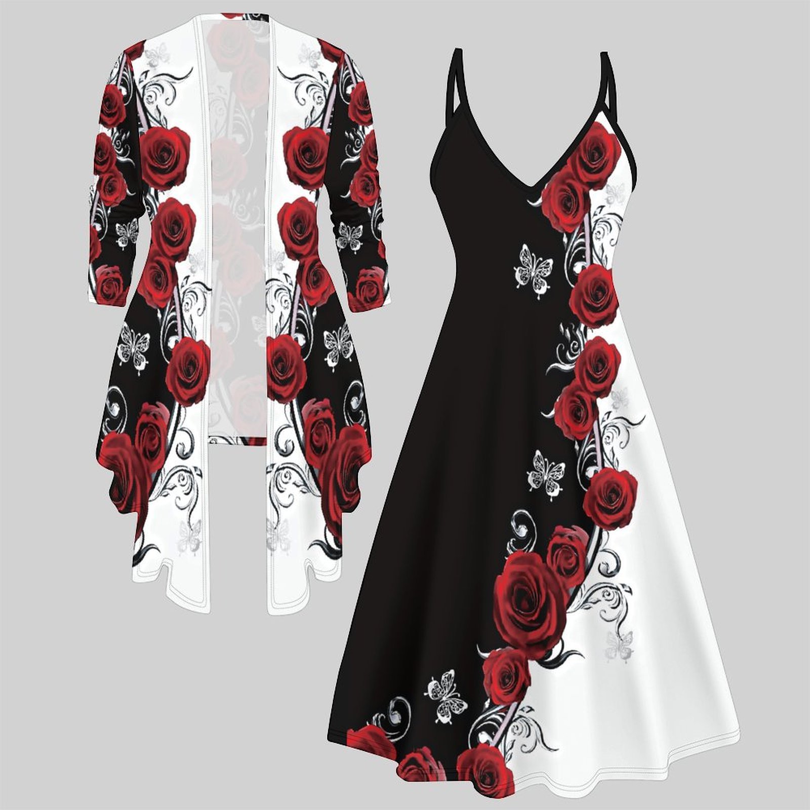 Winter Clothing Women Sale - Completo due pezzi da donna: Abito
