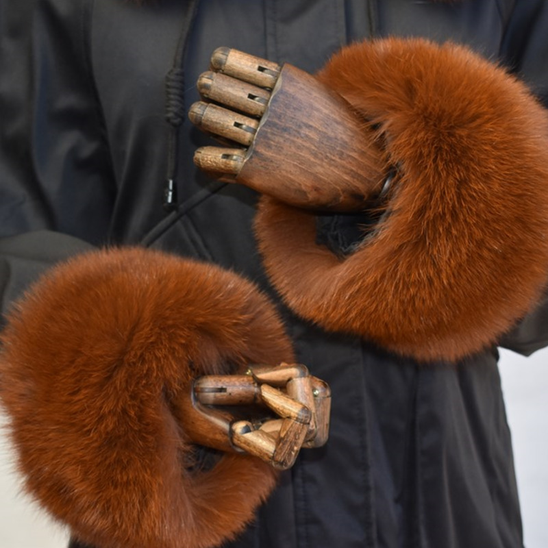 Polsini in pelliccia di volpe  - Winter Clothing Women Sale recensione e prezzo